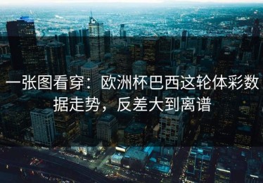 一张图看穿：欧洲杯巴西这轮体彩数据走势，反差大到离谱