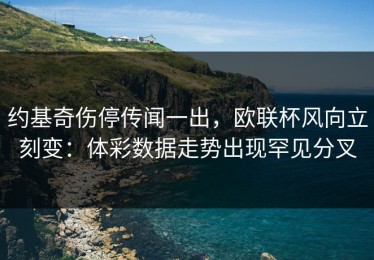 约基奇伤停传闻一出，欧联杯风向立刻变：体彩数据走势出现罕见分叉