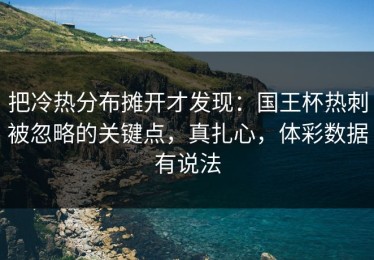 把冷热分布摊开才发现：国王杯热刺被忽略的关键点，真扎心，体彩数据有说法